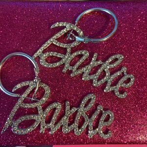 Barbie Crystal Bling Hoop Earrings New